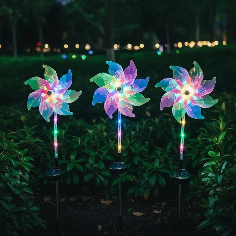 Lâmpada Solar em Forma de Dente-de-Leão para Decoração de Jardim, Quintal e Paisagismo