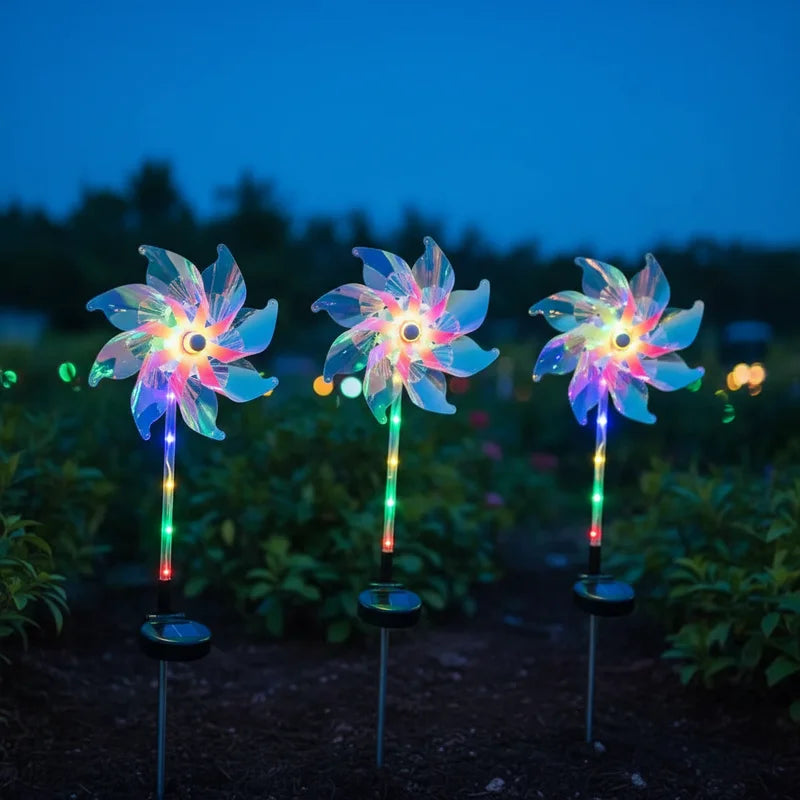 Lâmpada Solar em Forma de Dente-de-Leão para Decoração de Jardim, Quintal e Paisagismo