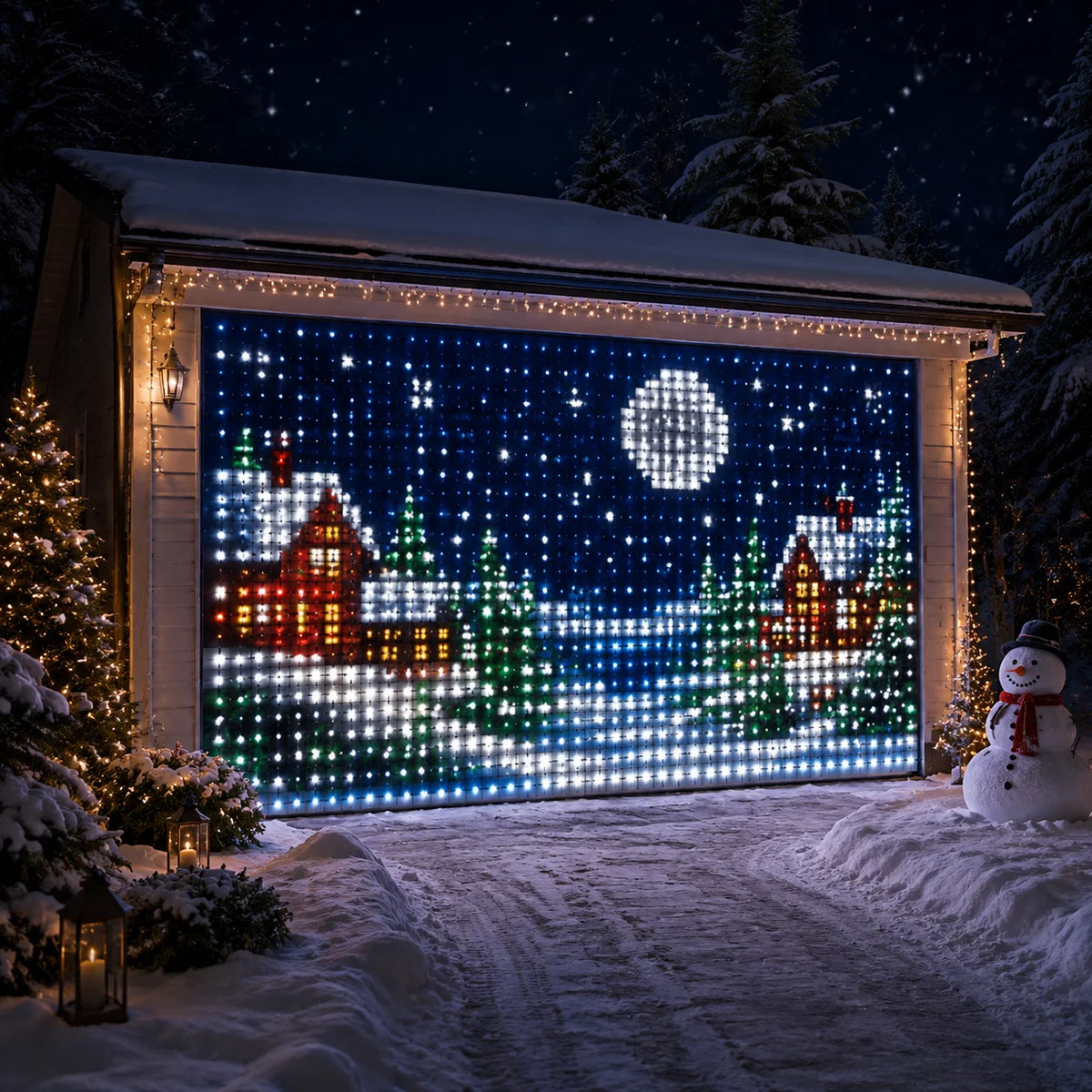 Luzes de Cortina LED Pixel com Alimentação USB, Luzes Inteligentes RGB para Exibição de Padrões DIY para Decoração de Janelas, Paredes e Festas