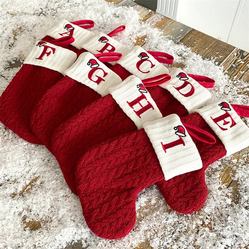 Meia de Natal com Inicial