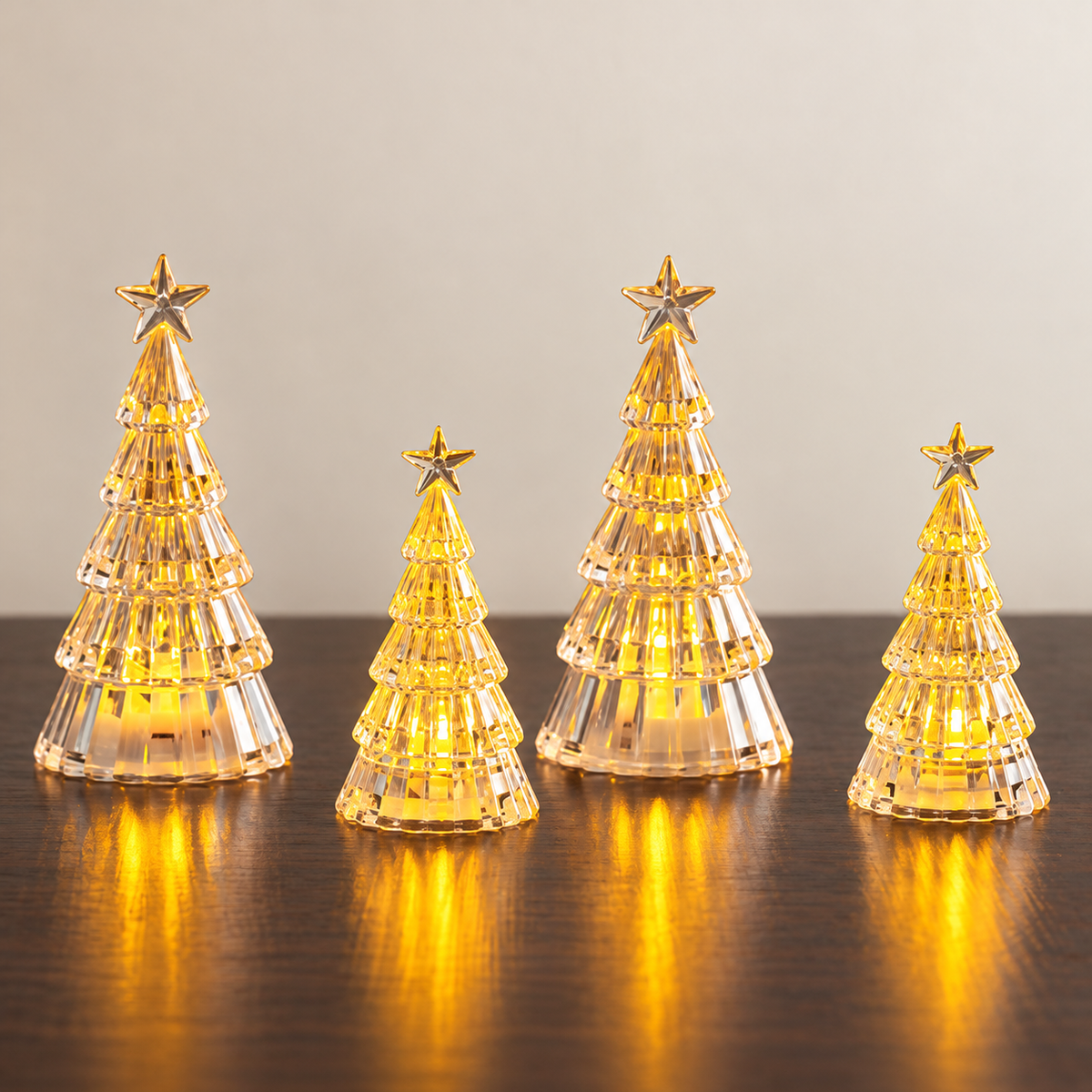Mini Árvore Cristal Iluminada 15 cm