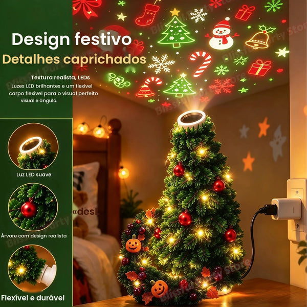 Kit para Montar Luminária de Lã de Natal