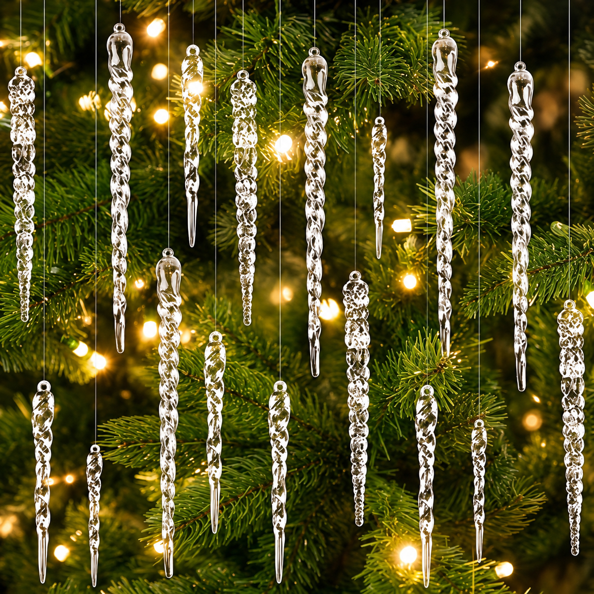 Pingentes Cristal de Gelo para Árvore