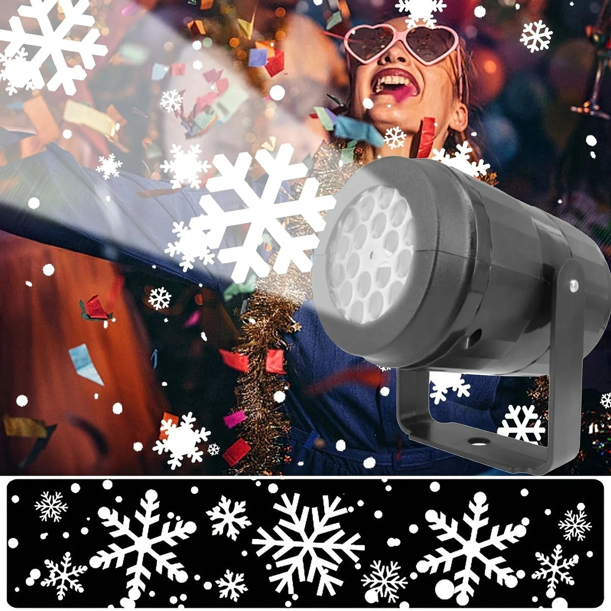 Projetor de Flocos de Neve USB