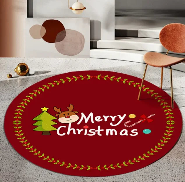 Tapete Natalino Redondo de Flanela