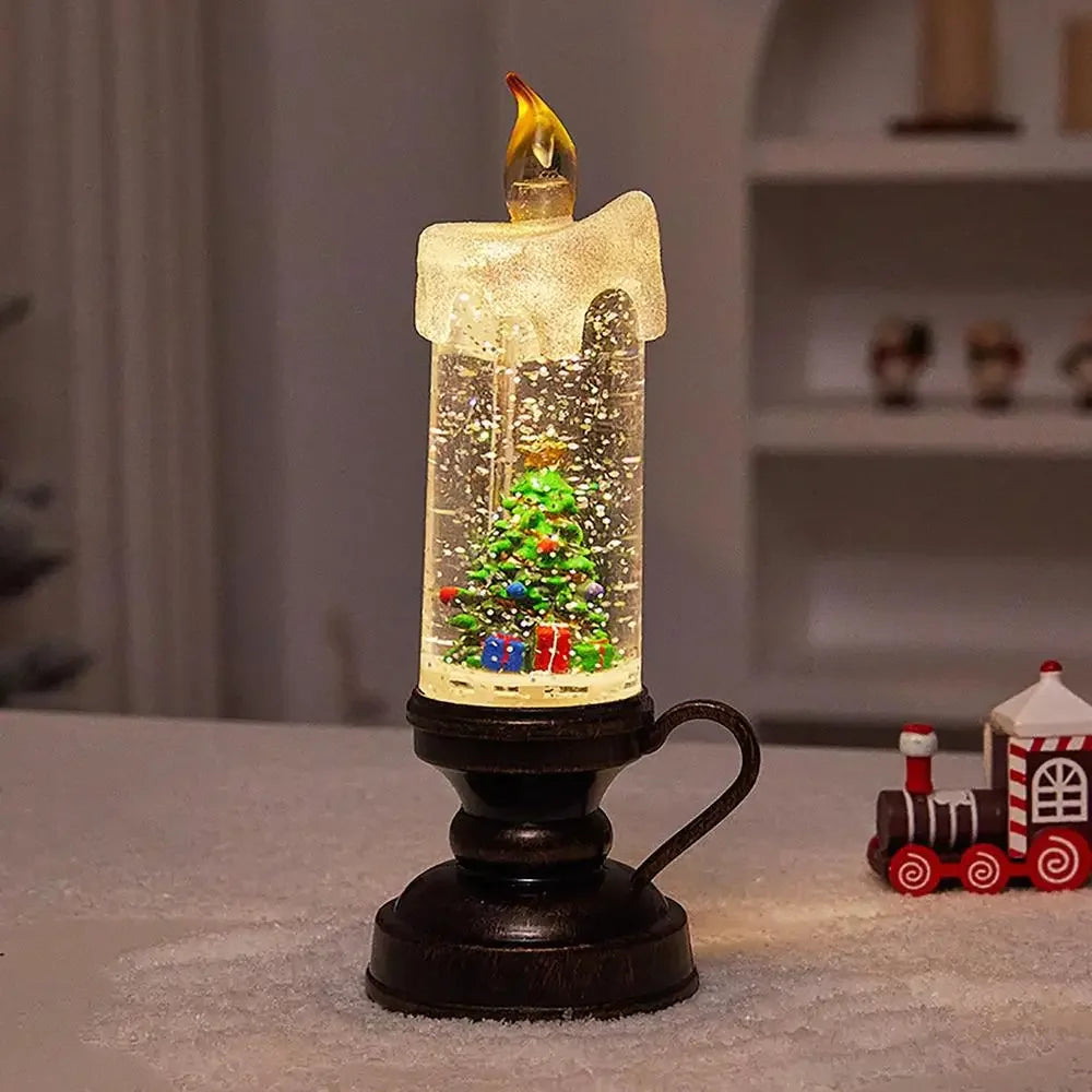 Vela LED Globo de Neve